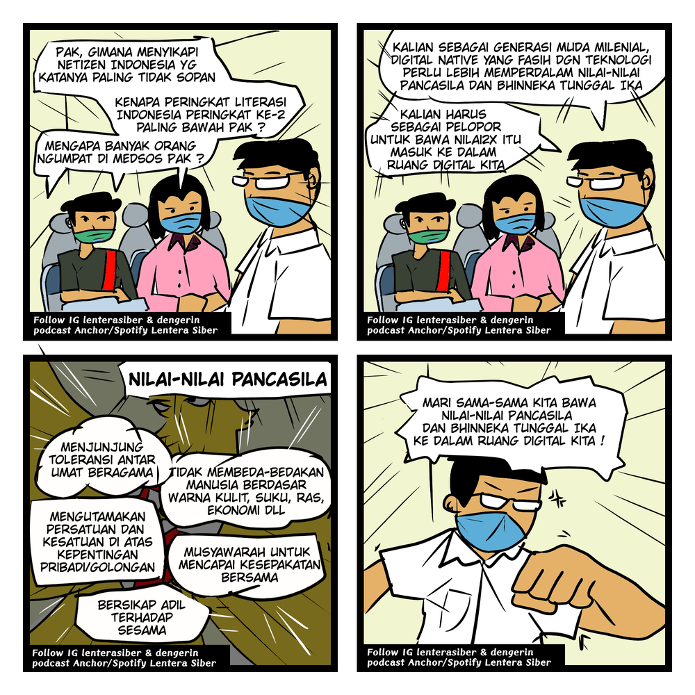 Cover Nilai Pancasila dalam Ruang Digital !